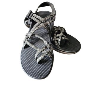 Chaco Women's Strap Sandals Black/White Size 10
